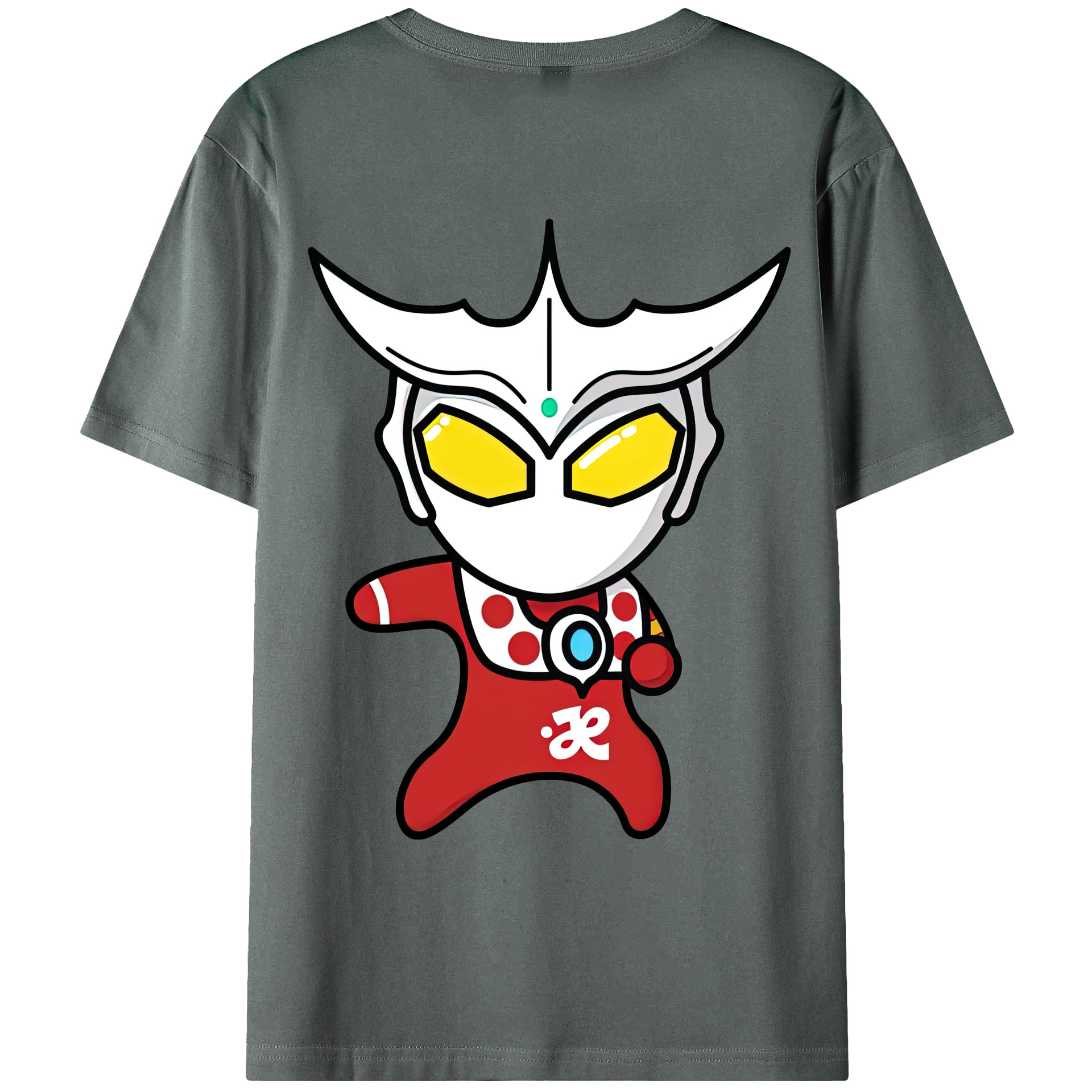 （画像用） ウルトラマン Ultraman 綿100％ メンズ半袖Tシャツ（バックプリント） 通気性